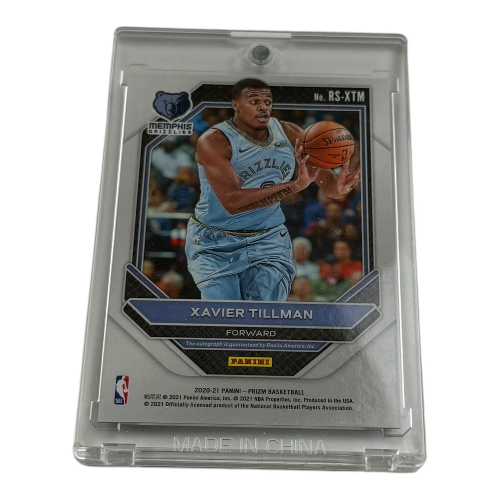 2020-21 Panini Prizm Xavier Tillman Rookie Signatures Auto RC RS-XTM NBA - Picture 2 of 2